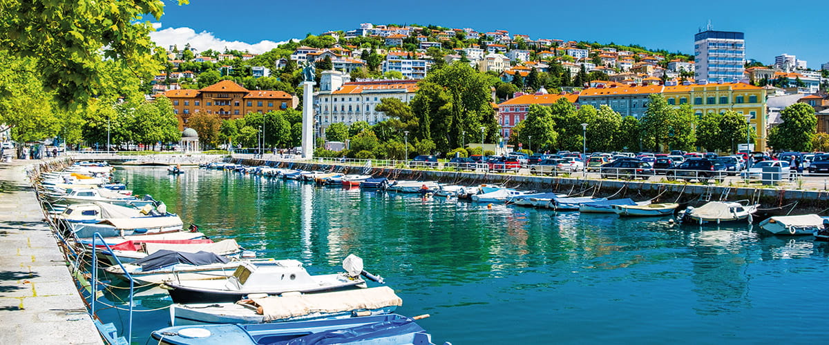 The harbour in Rijeka, Croatia